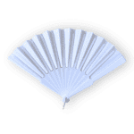 מניפה לבנה לאירועים - מניפה לחתונה - מניפה מתנה לאורחים