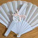 מניפה עם הקדשה אישית מתנה לאירועים לאורחים