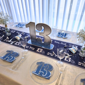 עיצוב שולחן לבר מצווה או עלייה לתורה