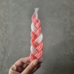 נר הבדלה ורוד לבן