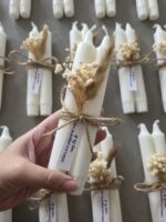 זוג נרות טפר ארוכים זוג נרות טפר מתנה לאורחים