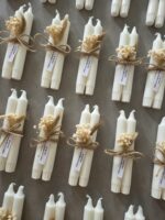 זוג נרות טפר ארוכים זוג נרות טפר עם הקדשה