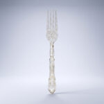 מזלגות קשיחים נצנצים זהב וינטג