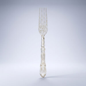 מזלגות קשיחים נצנצים זהב וינטג