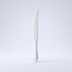 סכינים קשיחים חד פעמי בצבע לבן יוקרתי