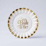 צלחות למסיבת רווקות bride to be