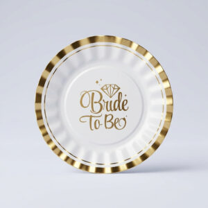 צלחות למסיבת רווקות bride to be