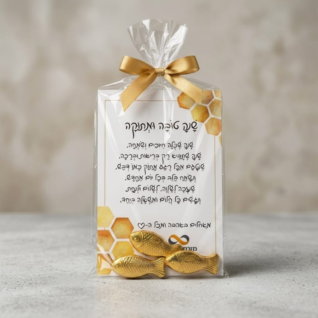 מתנה ללקוחות לראש השנה עם מיתוג - דג זהב